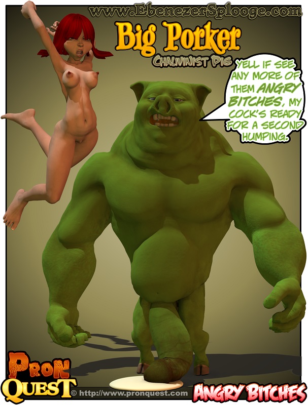 Angry Cartoon Porn - Ebenezer Splooge Â» Hung Monster Cocked Big Porker an Angry ...